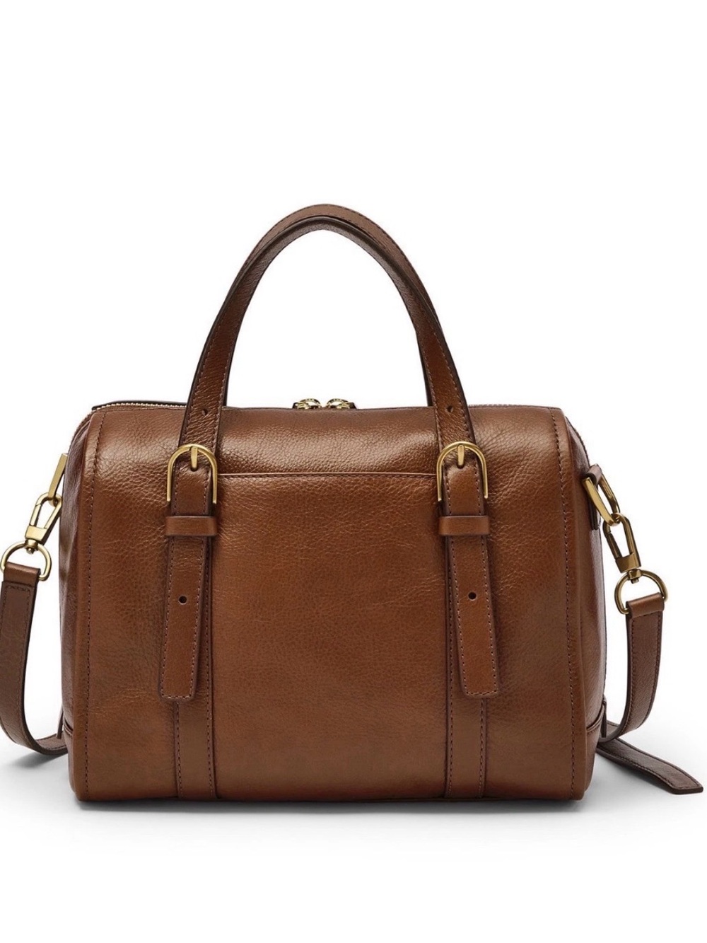 Fossil Brown Carlie Satchel